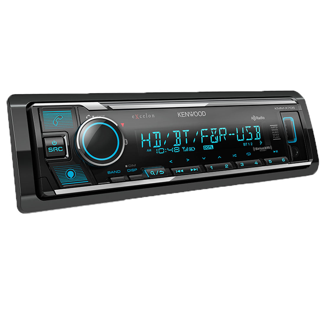 Kenwood eXcelon KMM-X705 Digital Media Receiver with Bluetooth & HD Radio