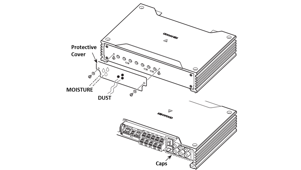 Kenwood eXcelon XM802-5 5-channel Powersports/Marine Amplifier