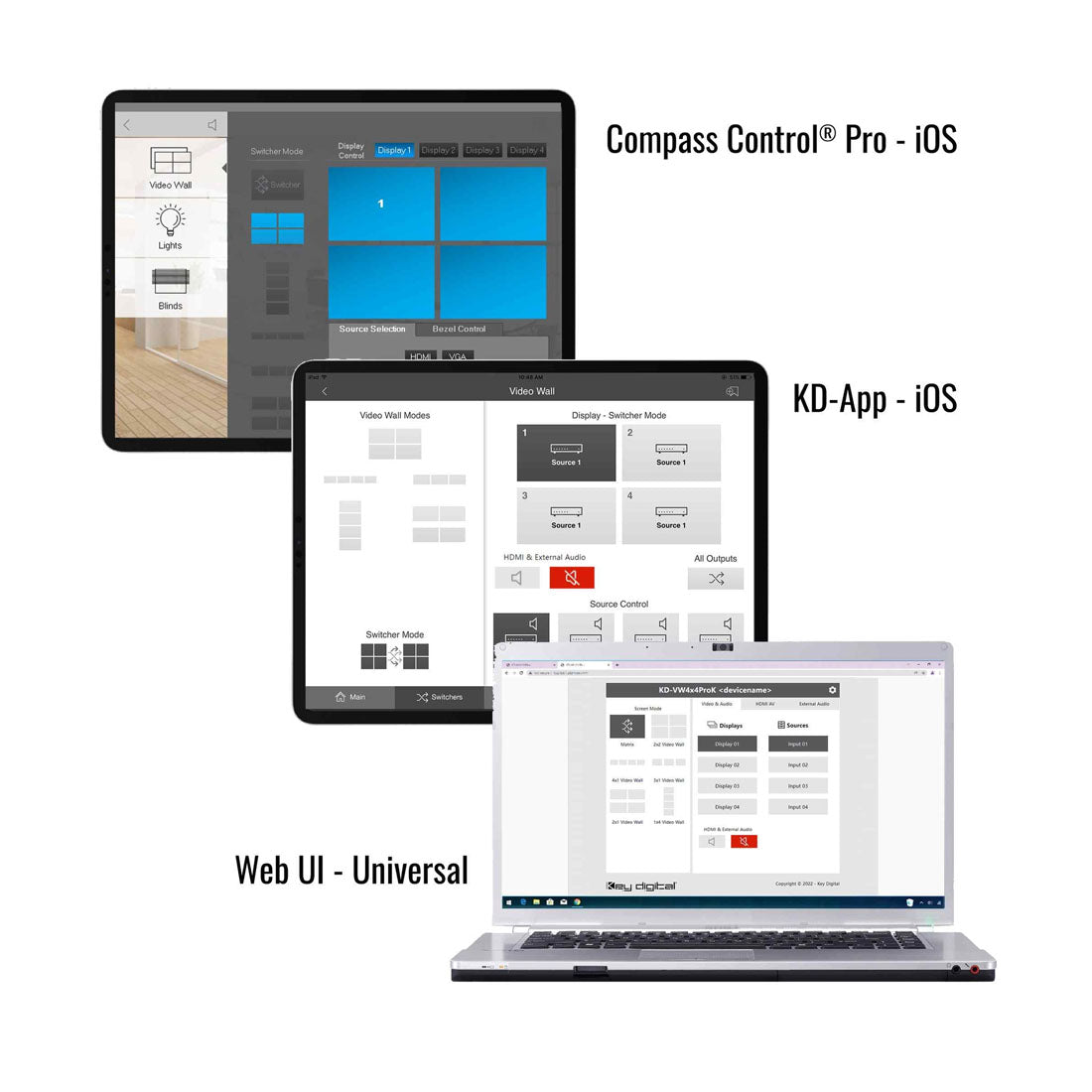 Key Digital KDVW4X4PRO4K Video Wall Processor