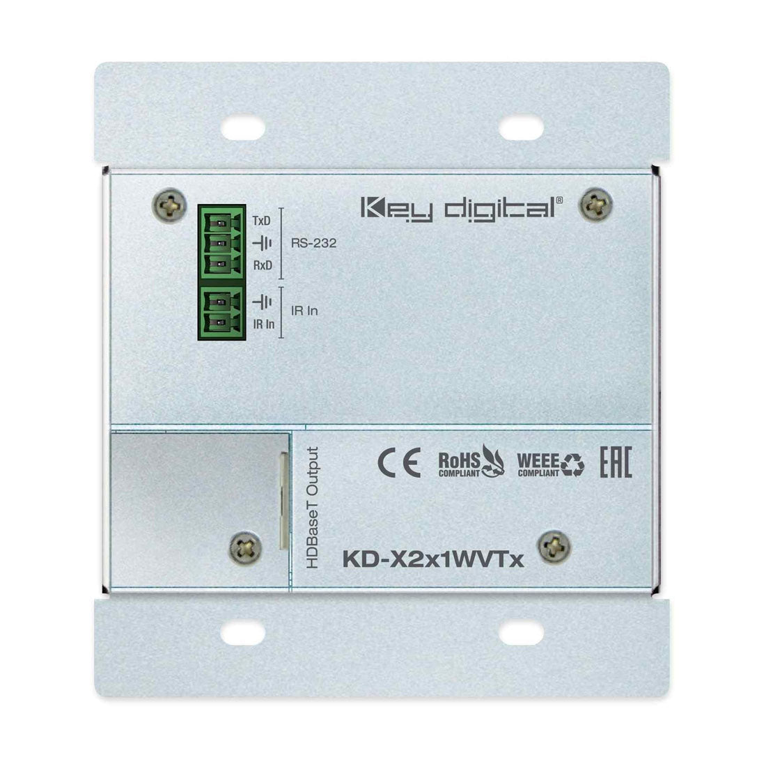 Key Digital KDX2X1WVTX Wall Plate Transmitter