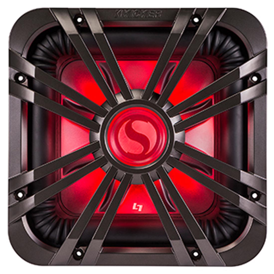 Kicker 11L710GLC 10" Square LED Grille for Solo-Baric L7 Subwoofer - Charcoal