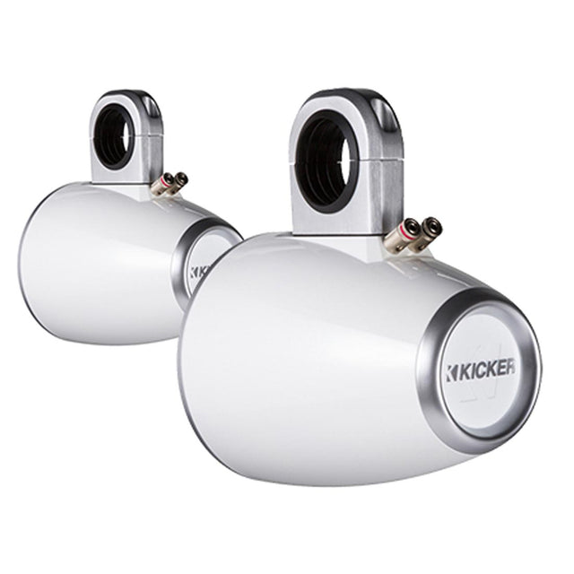 Kicker 12KMTESW 6.5” Unloaded Tower Enclosures for Kicker 6.5" Marine Speakers - White