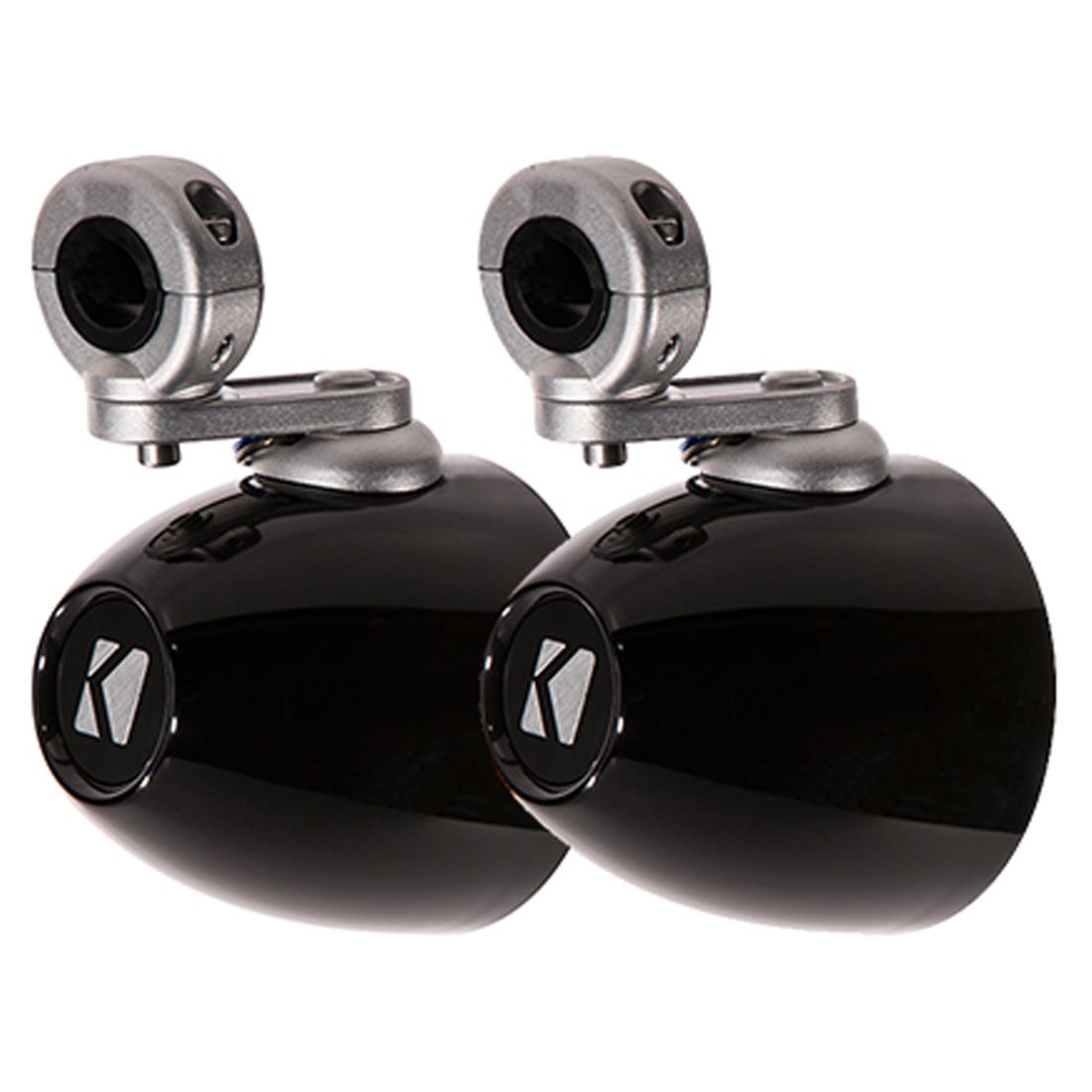 Kicker 40KMMTES 4” Unloaded Tower Enclosures for Kicker 4" Marine Speakers - Black