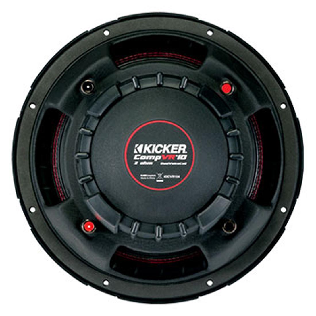 Kicker 43CVR102 CompVR 10" 2-Ohm DVC Subwoofer
