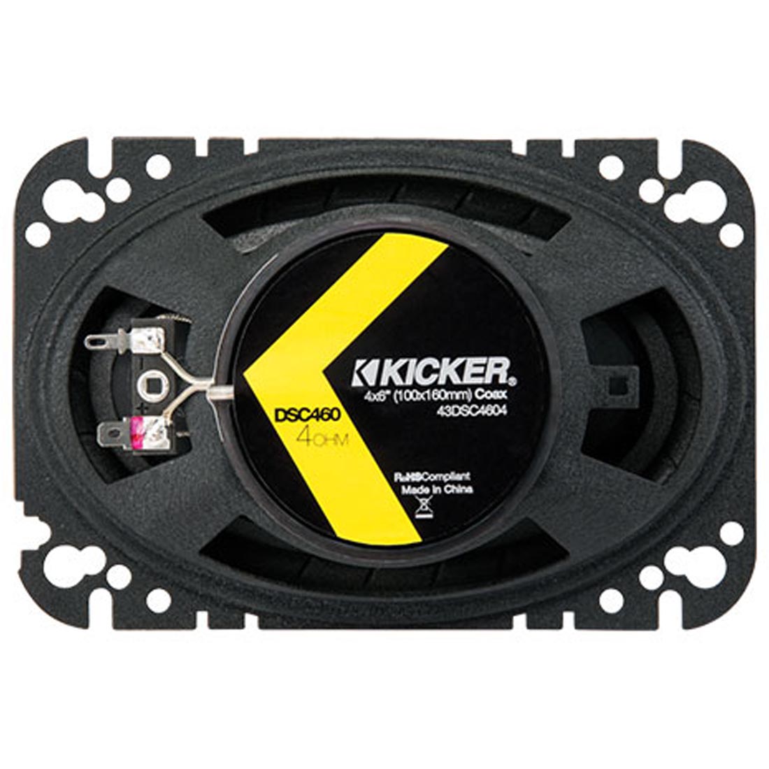 Kicker 43DSC4604 DS Series 4"x6" 2-Way Coaxial Car Speaker