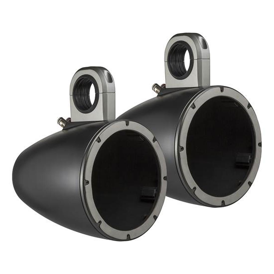 Kicker 43KMTES8B 8” Unloaded Tower Enclosures for Kicker 8" Marine Speakers - Black