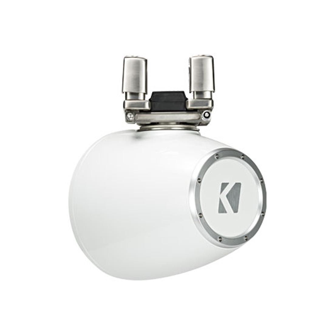 Kicker 44KMTC94W 9" Wakeboard Tower Speakers with LED Grilles and Tube-Clamp Mounting