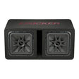 Kicker 45DL7R122 1200W Loaded 2-Ohm Vented Enclosure with Dual Solo-Baric L7R 12" Subwoofers