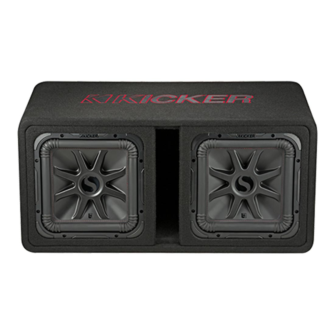 Kicker 45DL7R122 1200W Loaded 2-Ohm Vented Enclosure with Dual Solo-Baric L7R 12" Subwoofers