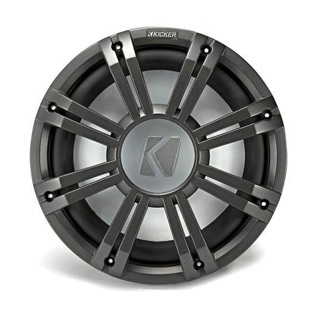 Kicker 45KMG12C 12" LED Marine Subwoofer Grille — for KM12 and KMF12 Subs - Black - Each
