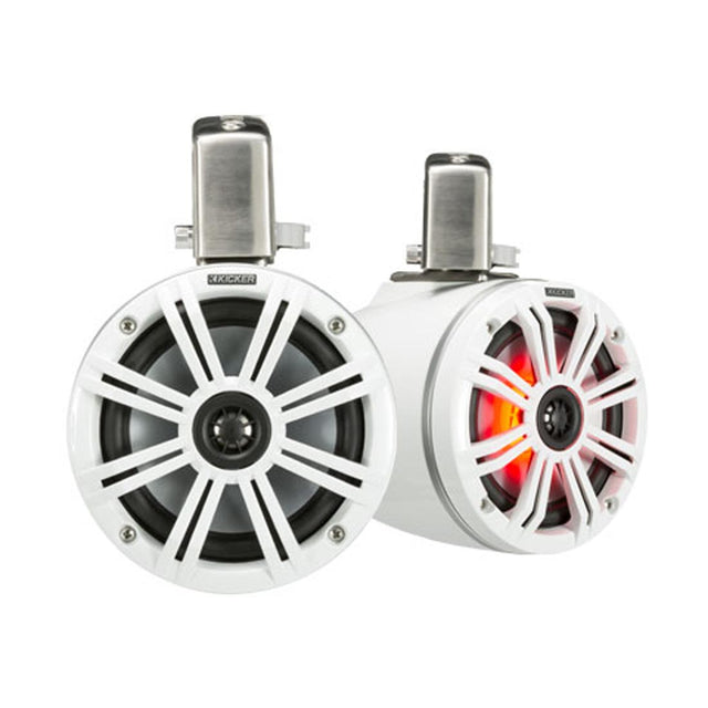 Kicker 45KMTC65W 6.5" Wakeboard Tower Speakers - White