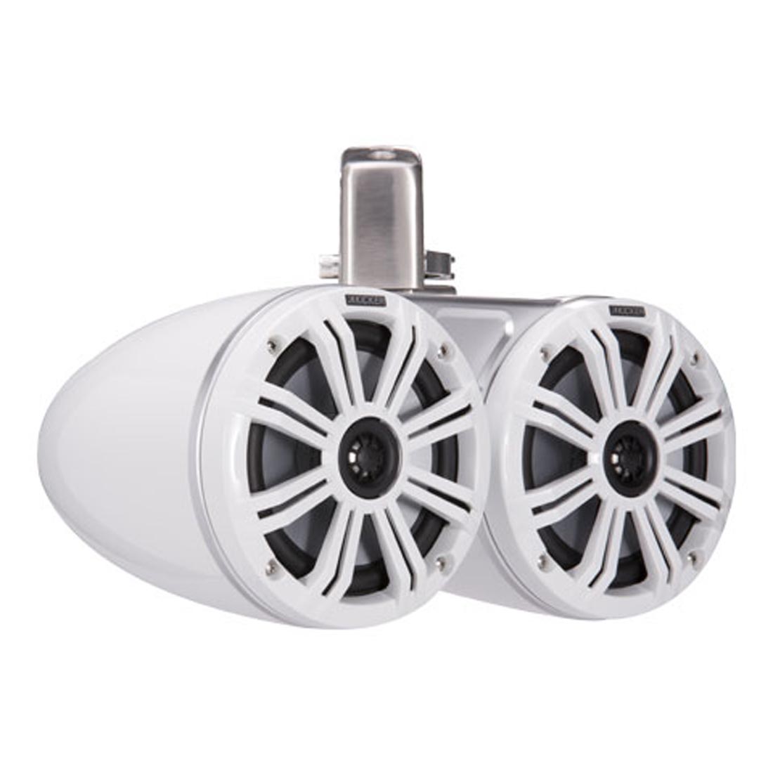 Kicker 45KMTDC65W Dual 6.5" Wakeboard Tower Speakers - White