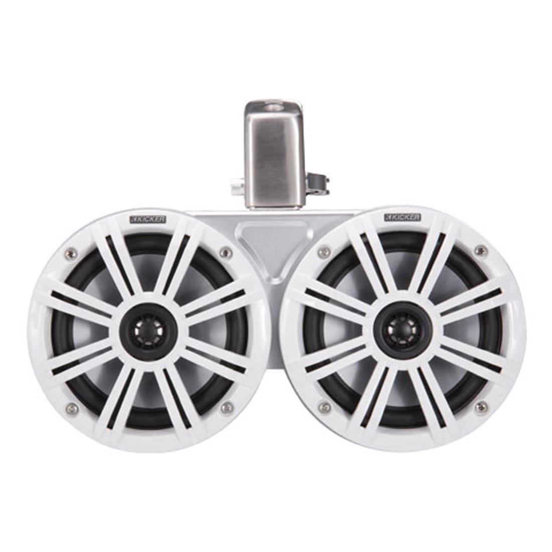 Kicker 45KMTDC65W Dual 6.5" Wakeboard Tower Speakers - White