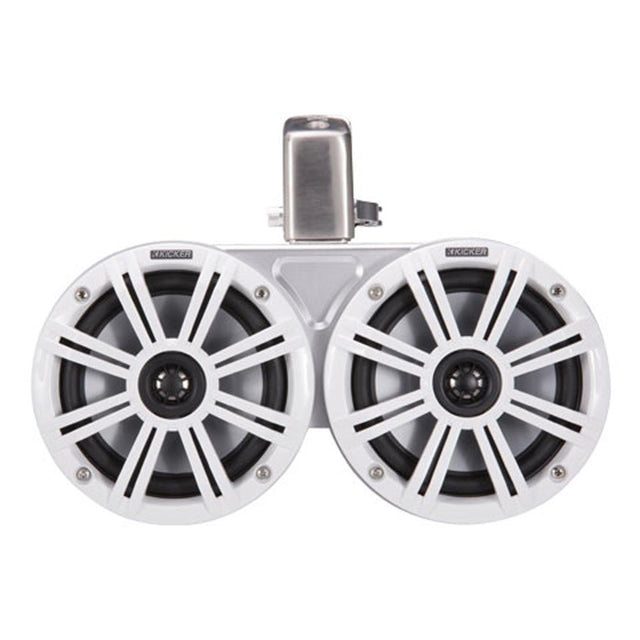 Kicker 45KMTDC65W Dual 6.5" Wakeboard Tower Speakers - White