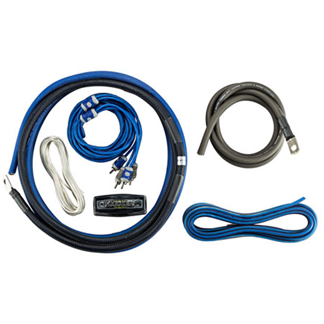 Kicker 46CK4 4AWG 2-Channel Complete 4-Gauge Amplifier Wiring Kit