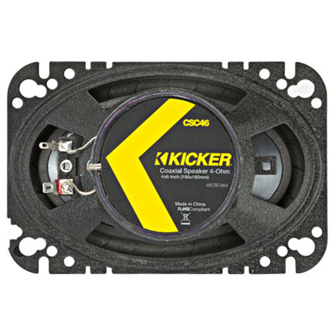 Kicker 46CSC464 CS Series 4"x6″ 2-Way Coaxial Car Speakers