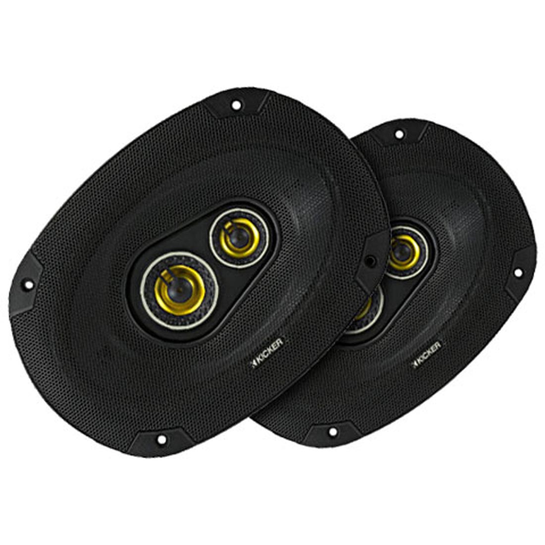 Kicker 46CSC6934 CS Series 6"x9" 3-way 4-Ohm Coaxial Car Speakers