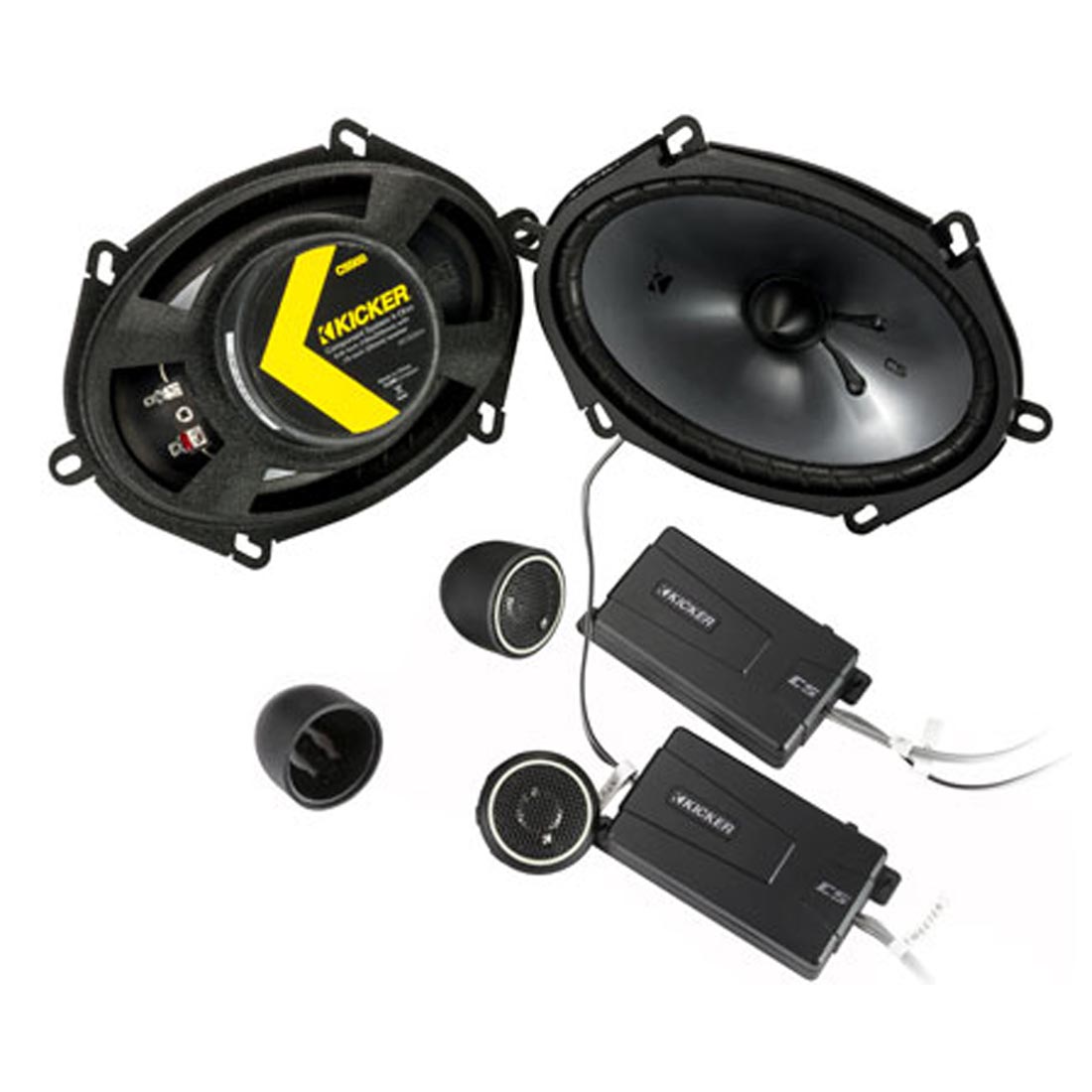 Kicker 46CSS684 CS Series 6"x8" Component Speaker System