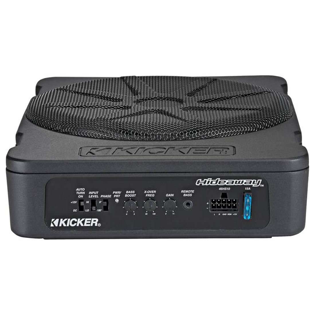Kicker 46HS10 Hideaway Series 10" Compact Powered Subwoofer with 180-Watt Amp