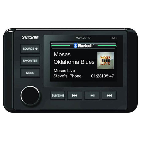 Kicker 46KMC4 Weather-Resistant Marine Dual-Zone Digital Media Receiver