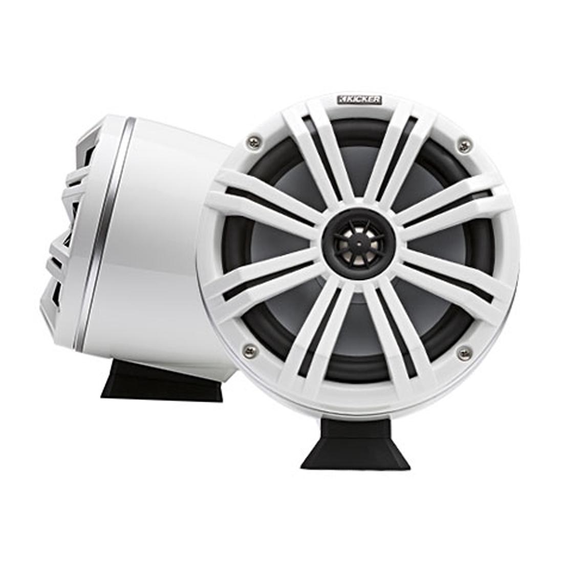Kicker 46KMFC8W 8" Wakeboard Tower Speakers - White