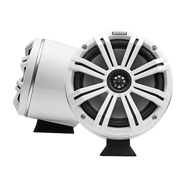 Kicker 46KMFC8W 8" Wakeboard Tower Speakers - White