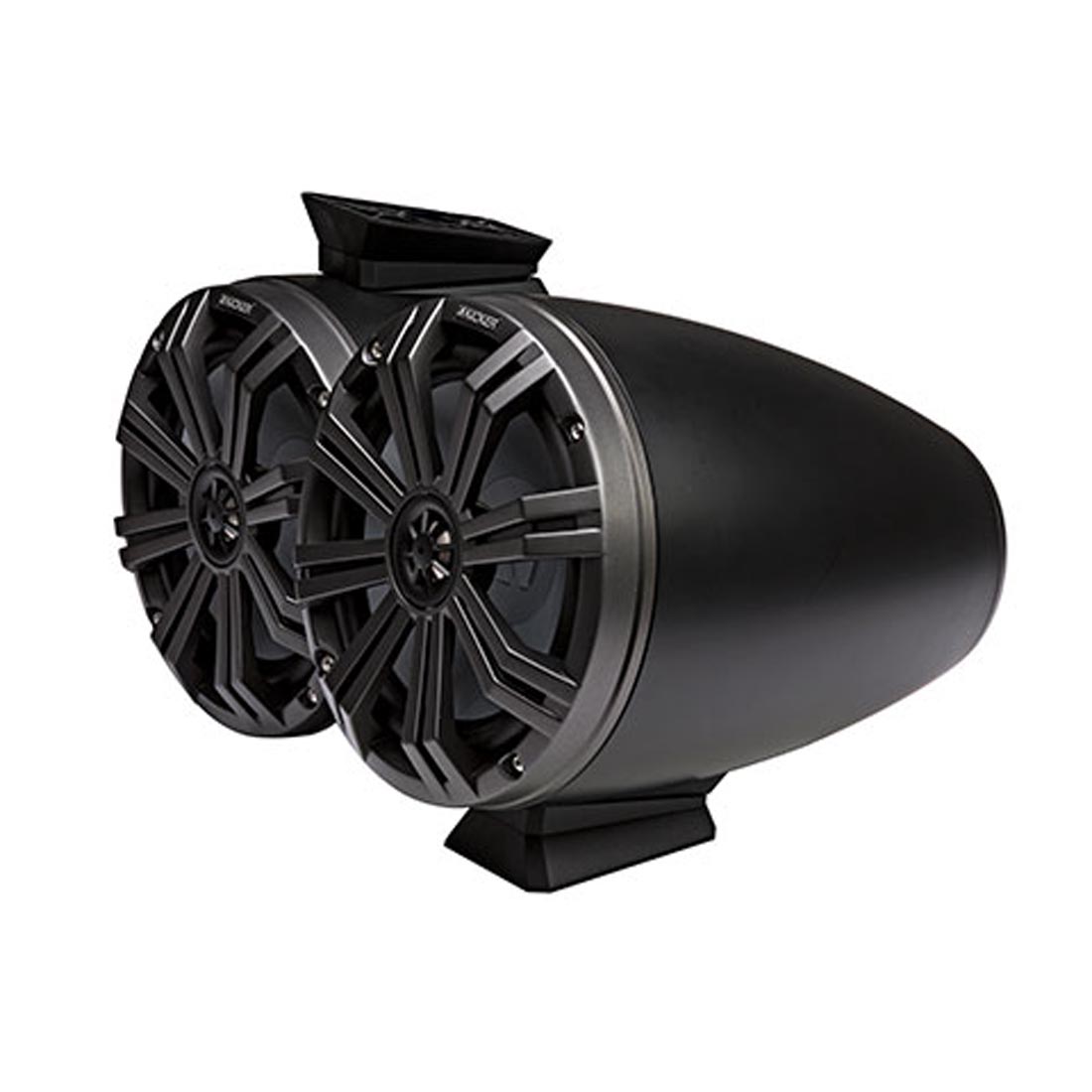 Kicker 46KMFC8 8" Wakeboard Tower Speakers - Charcoal Black