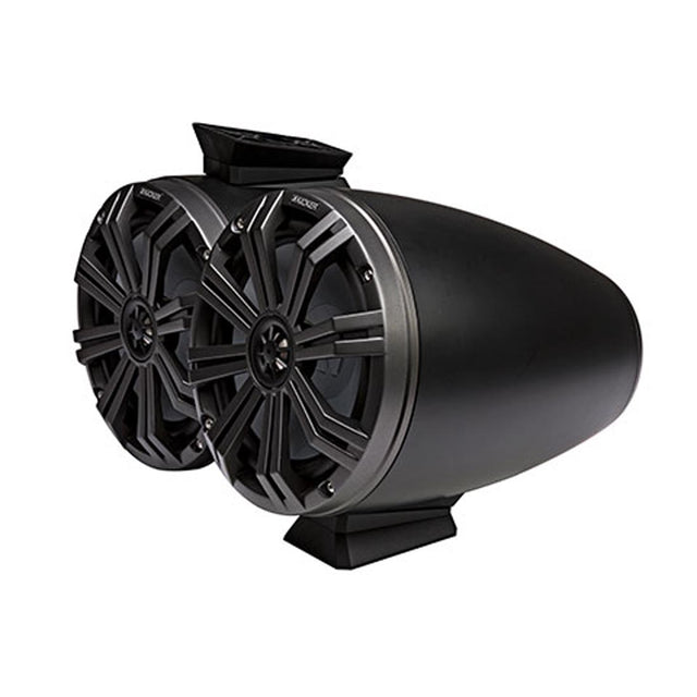 Kicker 46KMFC8 8" Wakeboard Tower Speakers - Charcoal Black