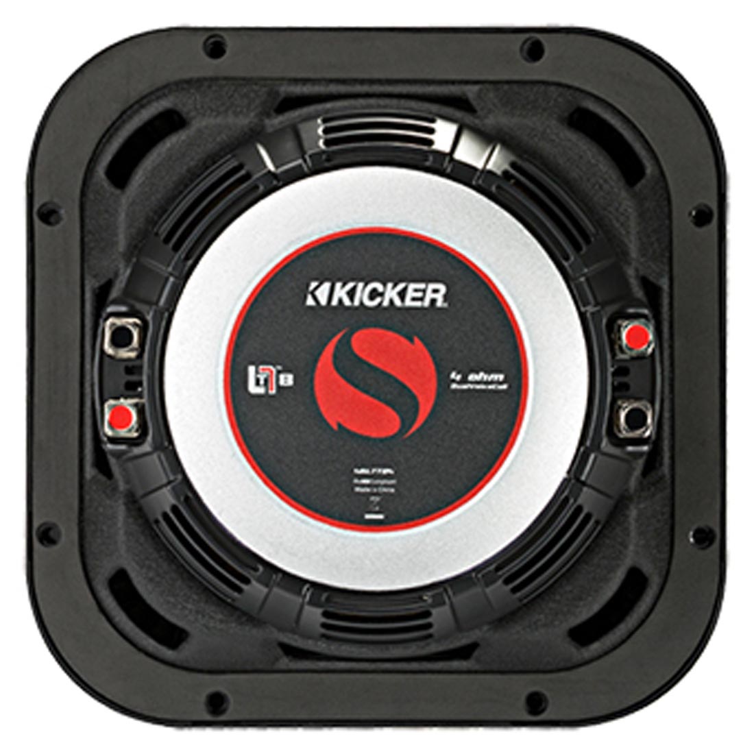 Kicker 46L7T84 Solo-Baric L7T Series Shallow-Mount 8" 4-Ohm DVC Subwoofer