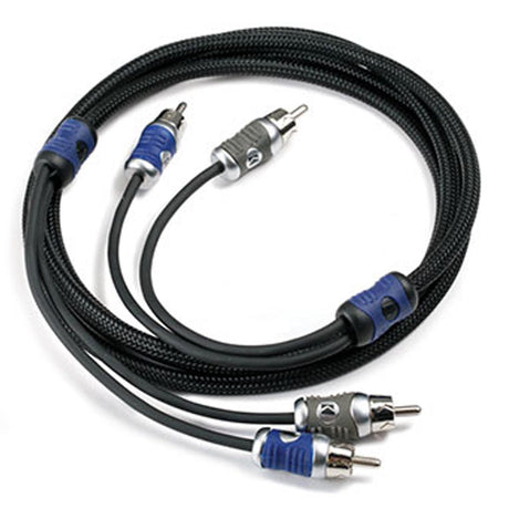 Kicker 46QI24 Q-Series Interconnect, 2-Channel RCA Signal Cable - 4 Meters