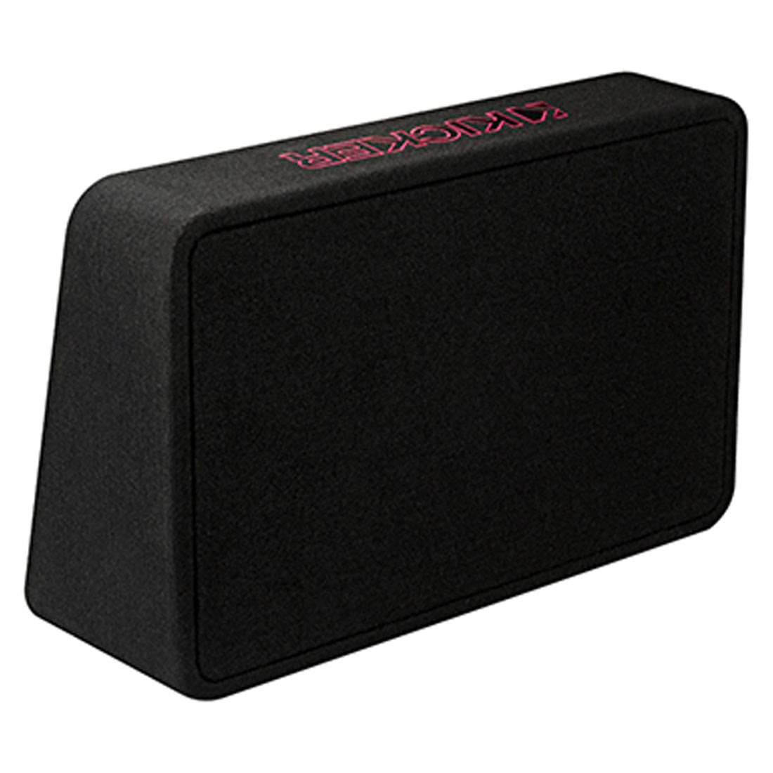 Kicker 46TL7T122 Sealed 2-Ohm Enclosure with Single Square L7T Series 12" Shallow-Mount Subwoofer