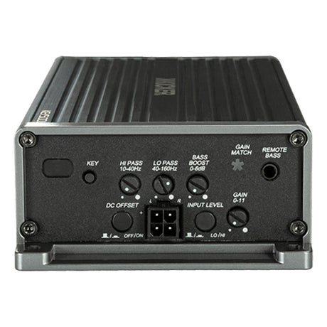 Kicker 47KEY500.1 500-Watt Compact Mono Channel Amplifier with Automatic Tuning DSP