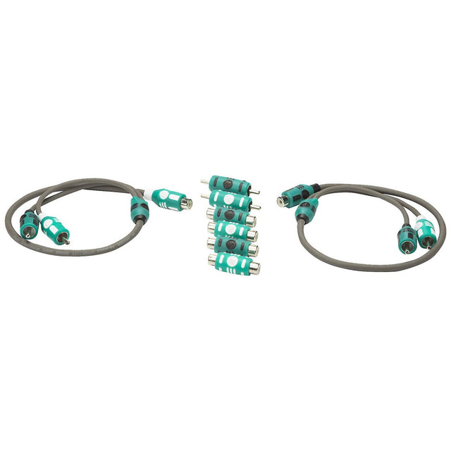 Kicker 47KMIY Marine Series RCA Y-Adapter Interconnect with Female Adapters