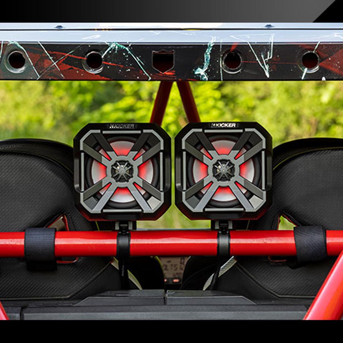 Kicker 48BTCAN65 6.5" Marine Bluetooth PowerCan Speakers with LED Lighting - Pair