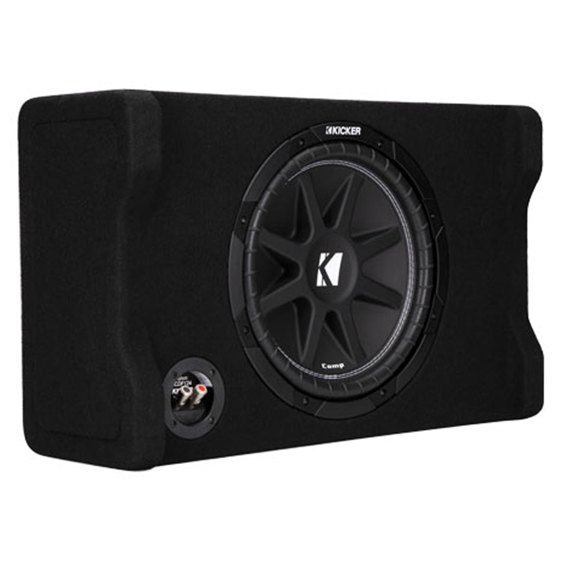 Kicker 48CDF124 Comp Series 12" 4-Ohm Sealed Downward-Firing Loaded Subwoofer Enclosure