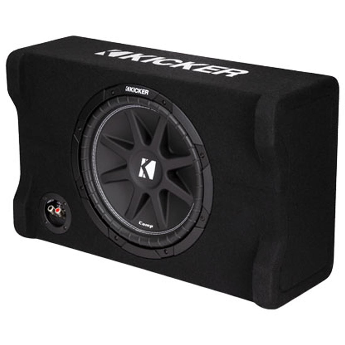 Kicker 48CDF124 Comp Series 12" 4-Ohm Sealed Downward-Firing Loaded Subwoofer Enclosure