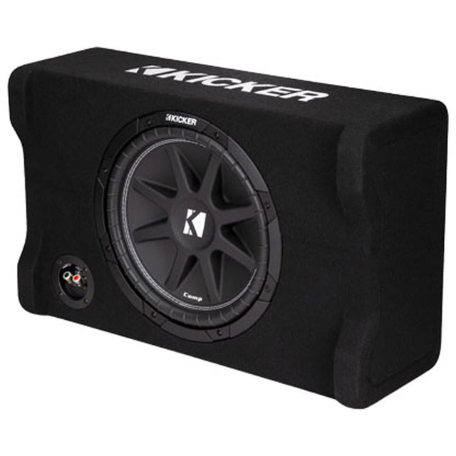 Kicker 48CDF124 Comp Series 12" 4-Ohm Sealed Downward-Firing Loaded Subwoofer Enclosure