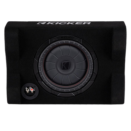 Kicker 48CVTDF102 Sealed Downward-Firing Enclosure with 10" 2-Ohm Shallow-Mount Subwoofer