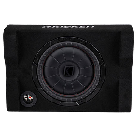 Kicker 48CVTDF122 Sealed Downward-Firing Enclosure with 12" 2-Ohm Shallow-Mount Subwoofer