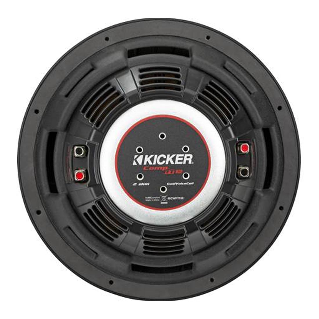 Kicker 48CWRT122 CompRT Series 12" 2-Ohm DVC Shallow-Mount Subwoofer