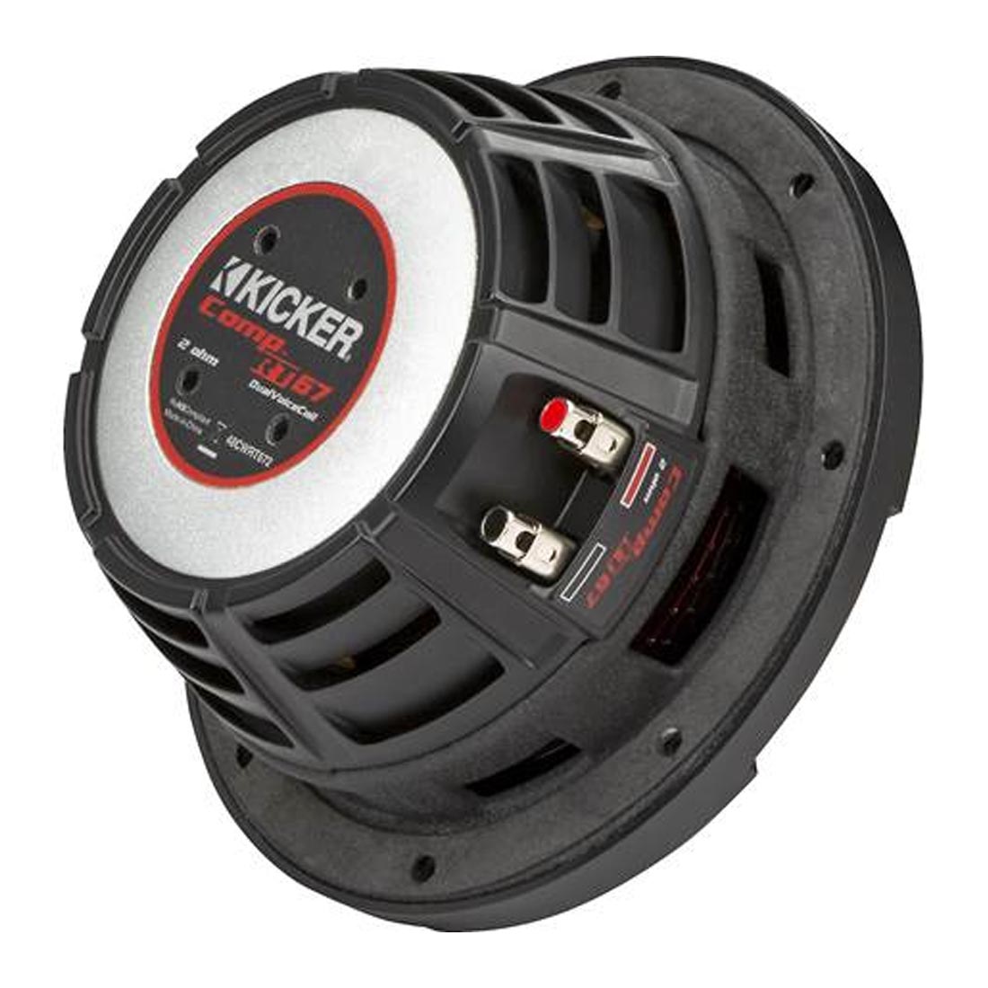 Kicker 48CWRT672 CompRT Series 6.75" 2-Ohm DVC Shallow-Mount Subwoofer