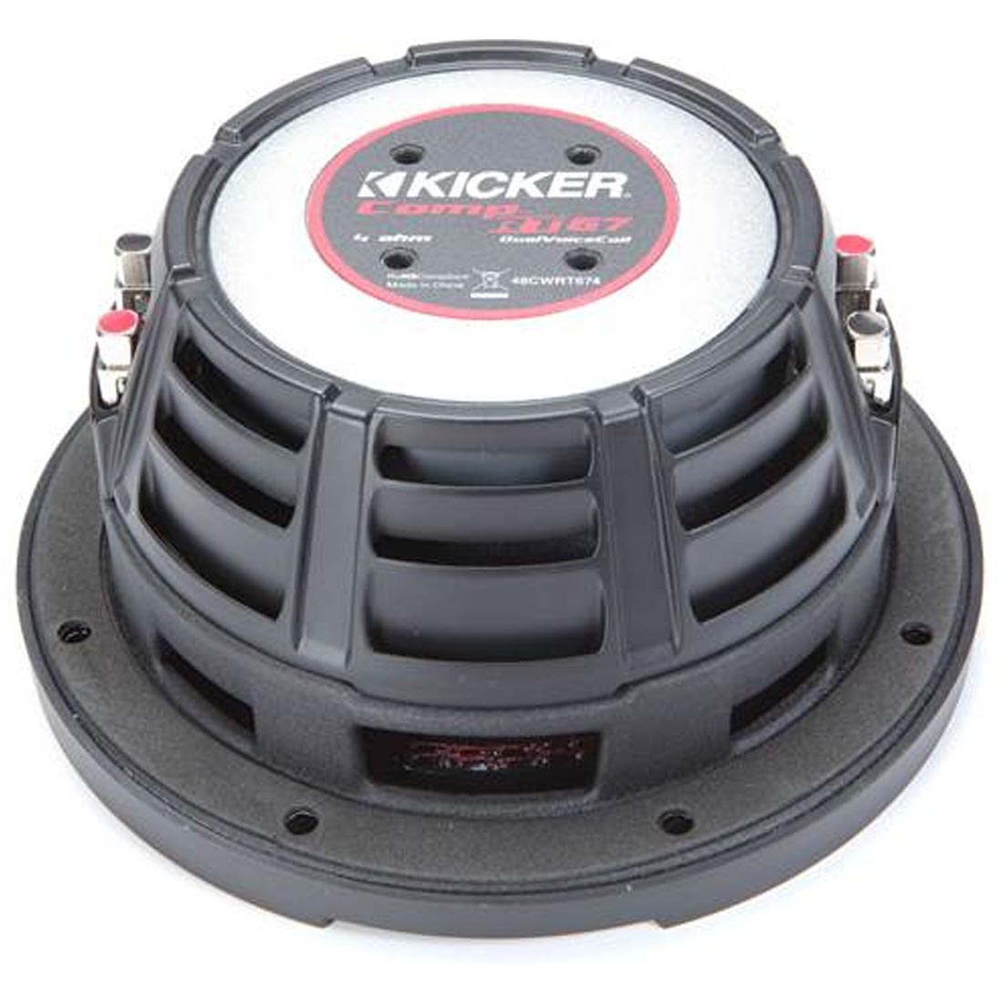 Kicker 48CWRT674 CompRT Series 6.75" 4-Ohm DVC Shallow-Mount Subwoofer