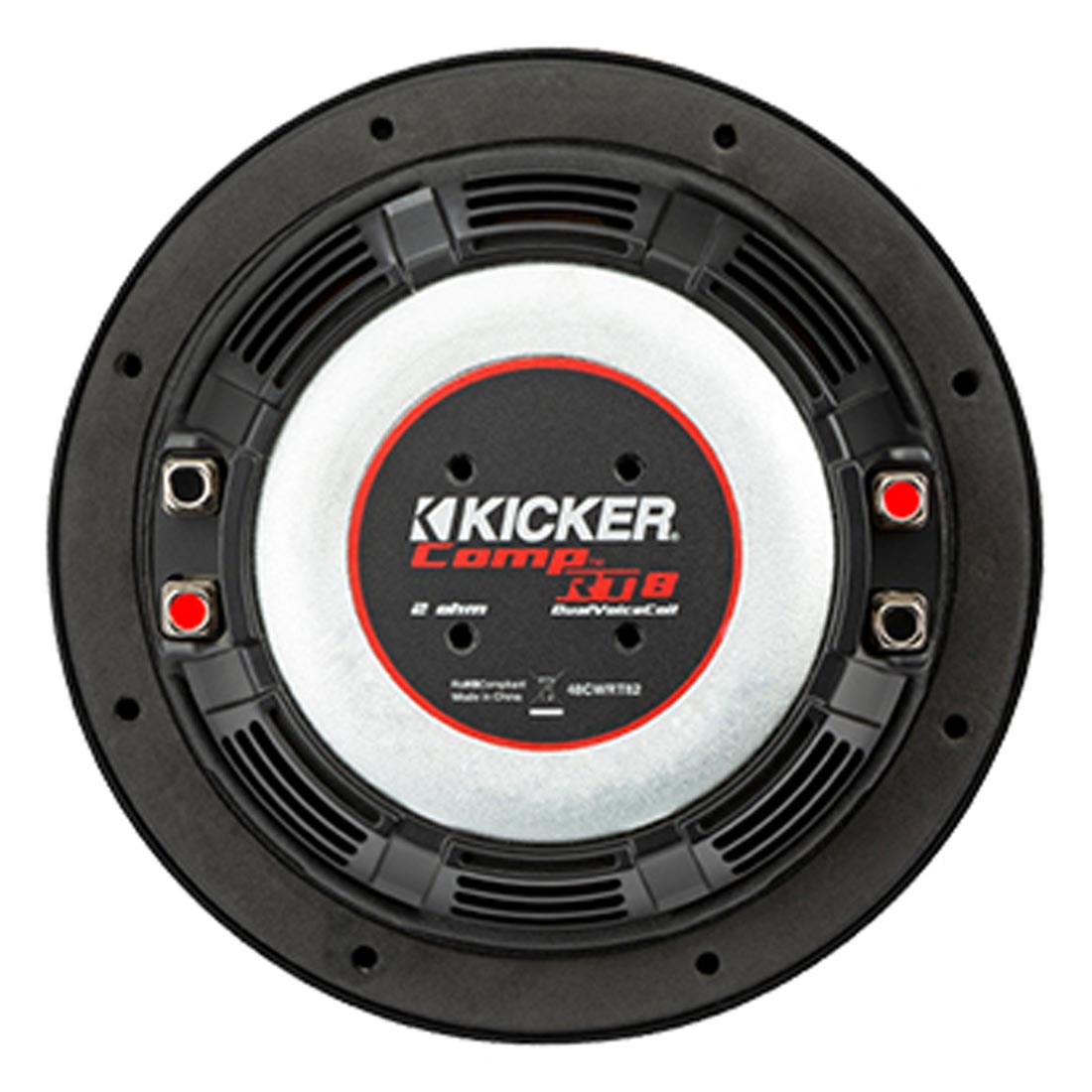 Kicker 48CWRT84 CompRT Series 8" 4-Ohm Shallow-Mount DVC Subwoofer