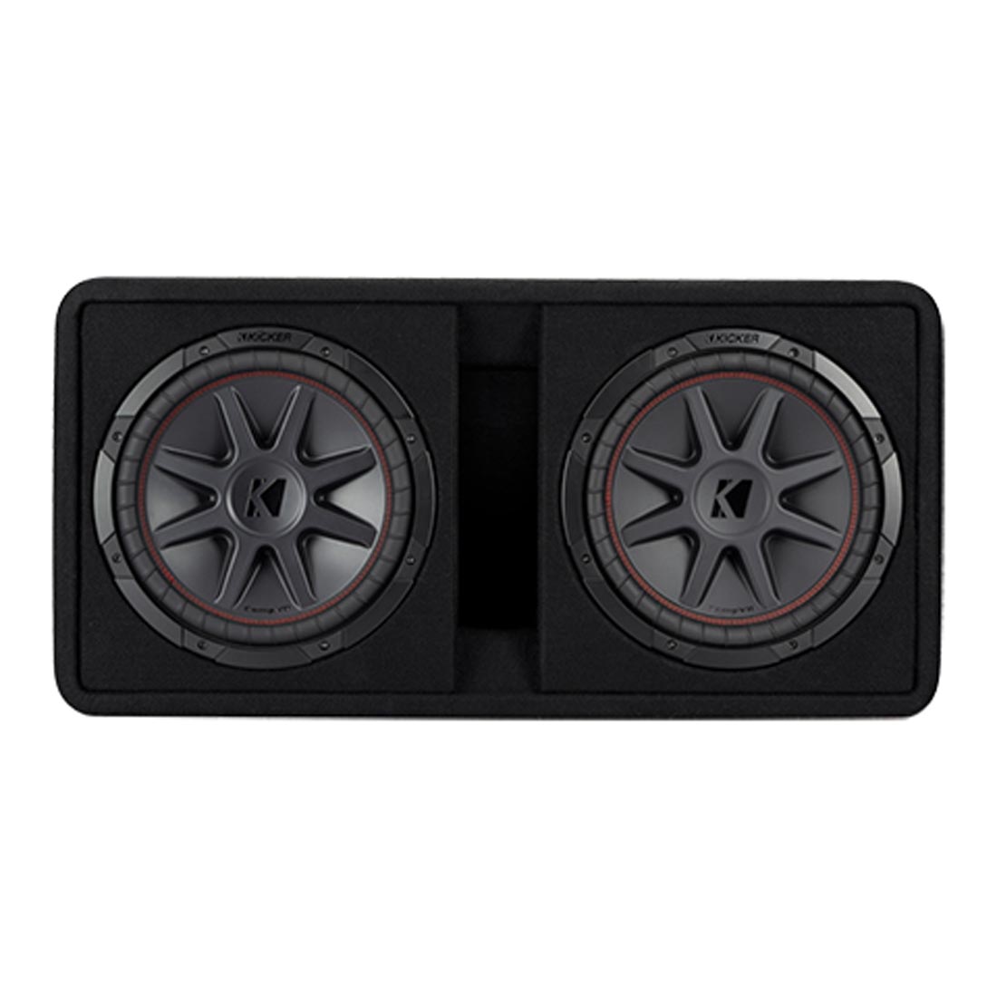 Kicker 48DCVR122 CompVR Loaded Dual 12" Ported Subwoofer Enclosure