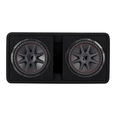 Kicker 48DCVR122 CompVR Loaded Dual 12" Ported Subwoofer Enclosure
