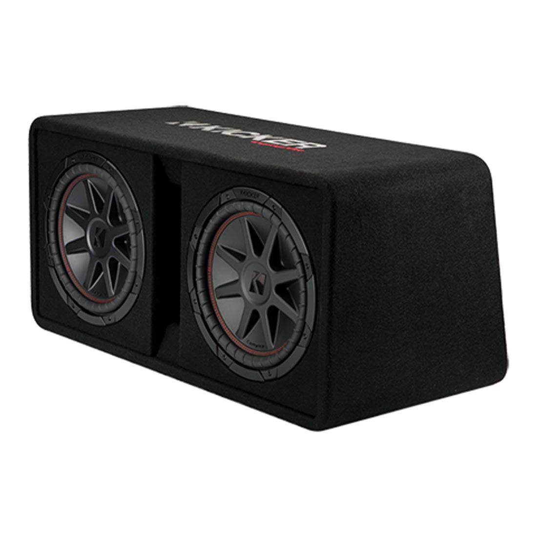 Kicker 48DCVR122 CompVR Loaded Dual 12" Ported Subwoofer Enclosure