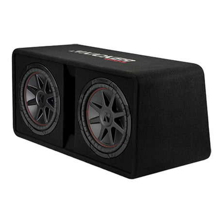 Kicker 48DCVR122 CompVR Loaded Dual 12" Ported Subwoofer Enclosure
