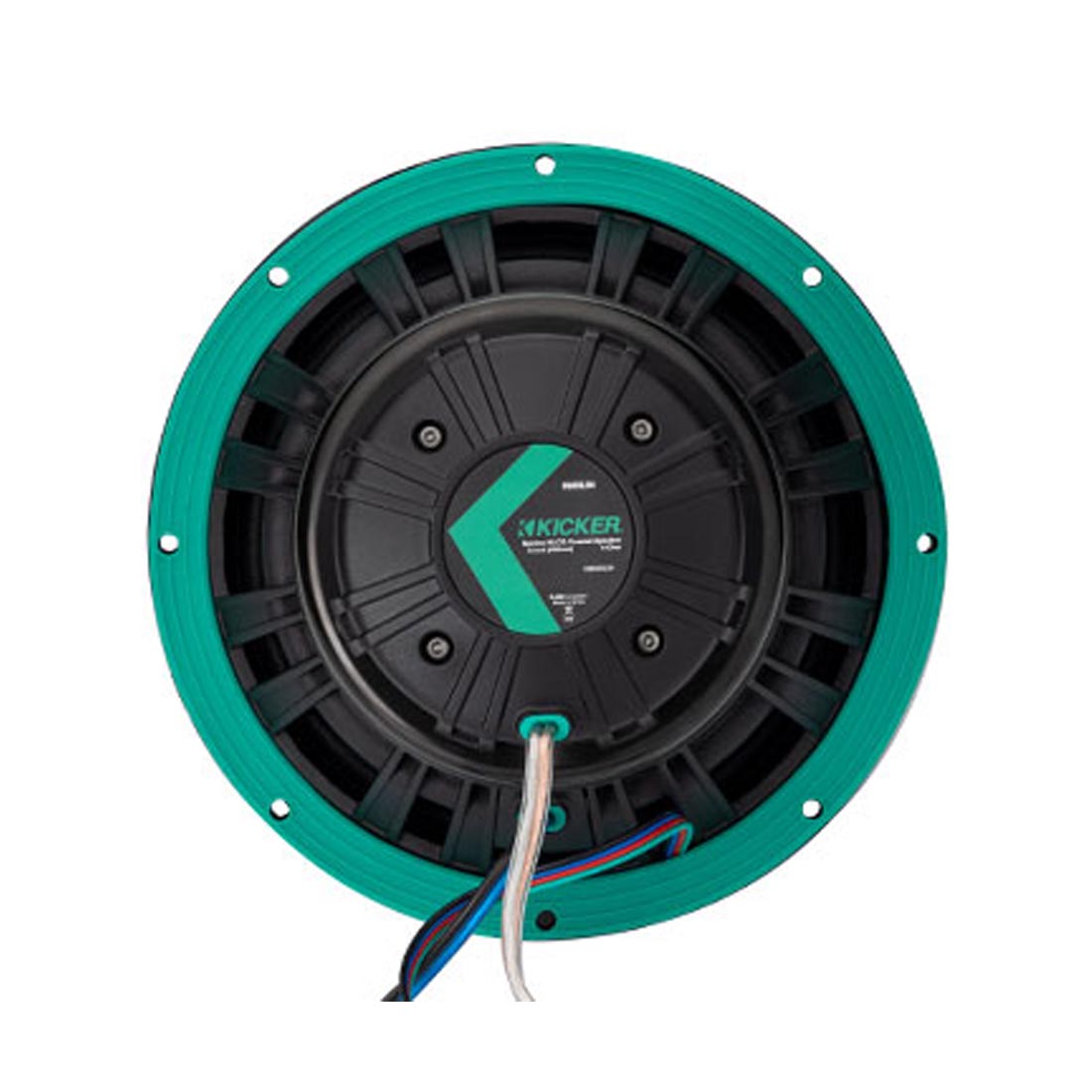 Kicker 48KMXL84 8" Coaxial Marine Speakers with White and Charcoal Grilles