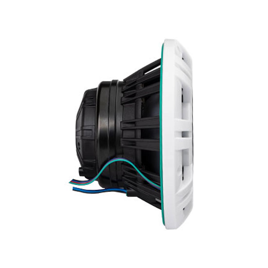 Kicker 48KMXL84 8" Coaxial Marine Speakers with White and Charcoal Grilles