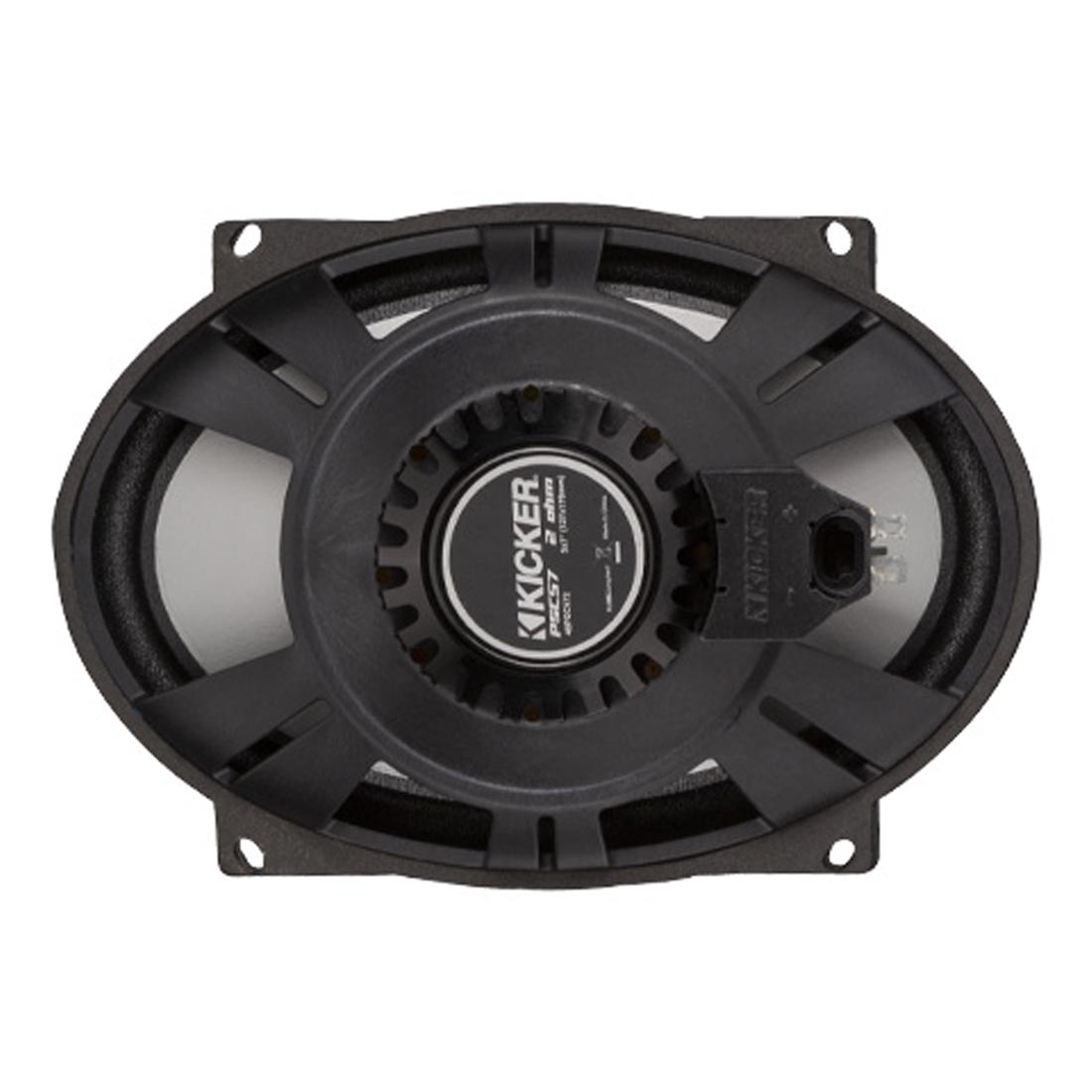 Kicker 48PSC572 5"x7" 2-Way 2-Ohm Coaxial Motorcycle Speakers for Harley Davidson